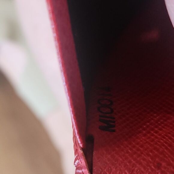 EUC Authentic LV Red Epi Bifold Wallet - Picture 11 of 15
